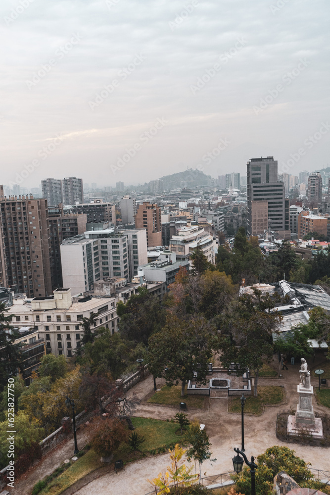 Fototapeta premium banking district of Santiago de Chile