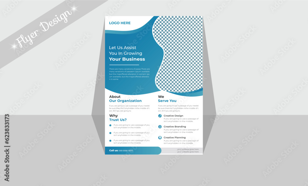 Flyer template for a corporate business Flyer template for a corporate business