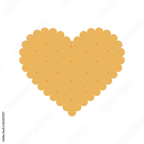 Shortbread cookies on a white background.