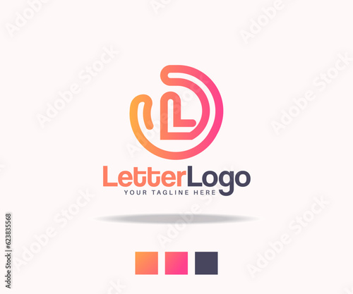 Letter logo or favicon design