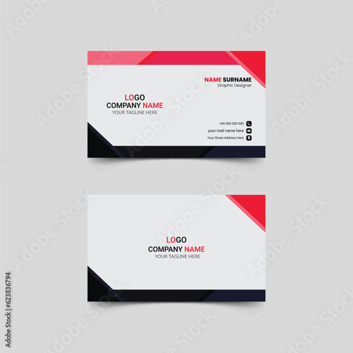 Modern And Clean Visiting Card Design Template