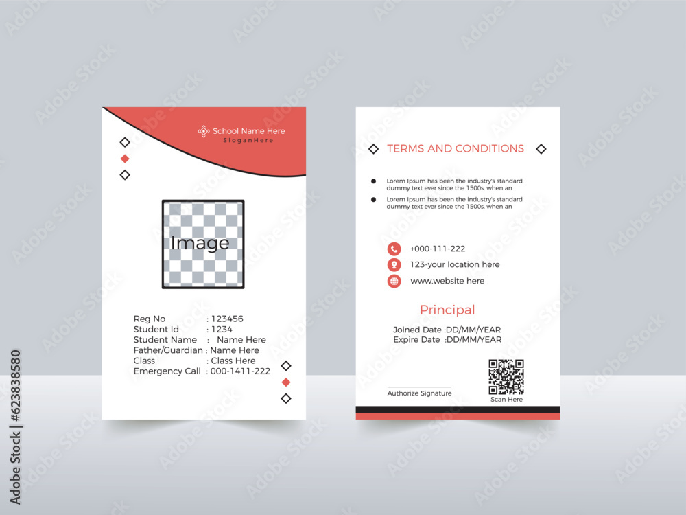 corporate id card design template