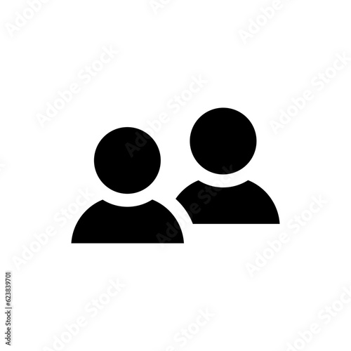 Two users icon Group of people icons, group, Friends, people, users sign button. squad icon, team user icon - teamwork team leader icons