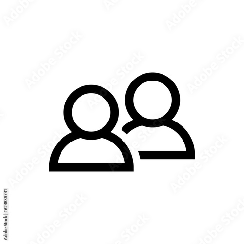 Two users icon Group of people icons, group, Friends, people, users sign button. squad icon, team user icon - teamwork team leader icons