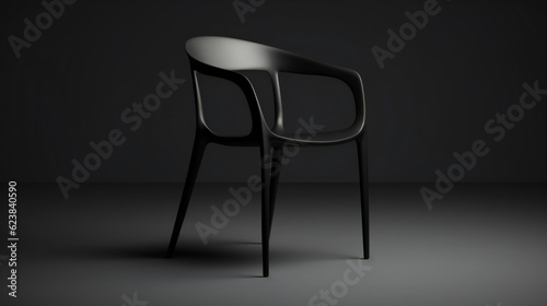 black and white chair