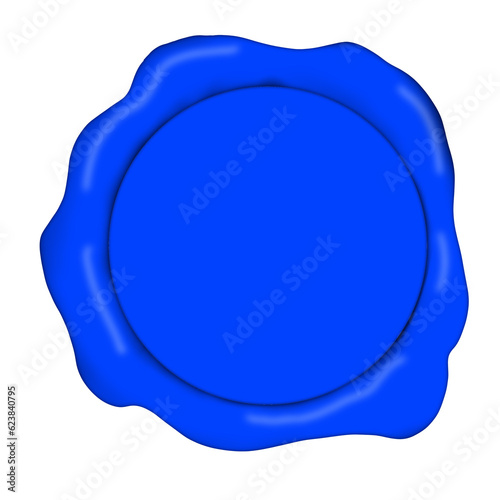 blue wax seal