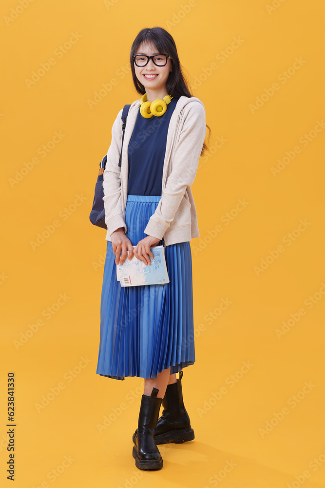 Youthful vitality of the female college students