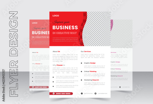 modern business flyer design template