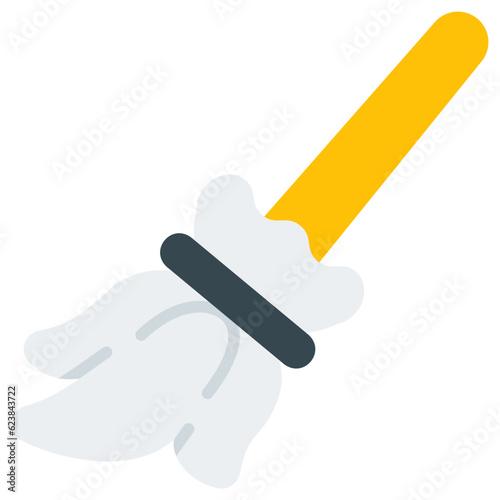 broomstick flat icon