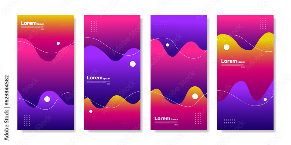 Business presentation banner template vector with colorful geometric shapes