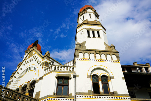 Lawang Sewu is a former office building in Semarang, Central Java, Indonesia. The Javanese word lawang sewu is a nickname for the building, which means "a thousand doors". 