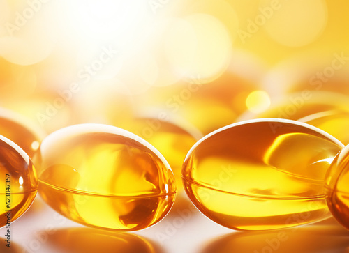 Gleaming Golden Omega-3 Fish Oil Softgels