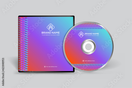 Gradient  luxury horizontal CD cover template