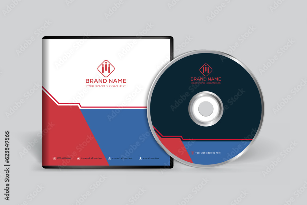 Modern CD cover design template
