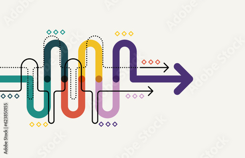 Abstract arrow direction. Technology background. High speed. Hi-tech