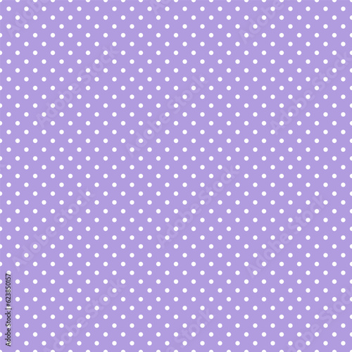 Polka dot purple pastel color seamless texture background