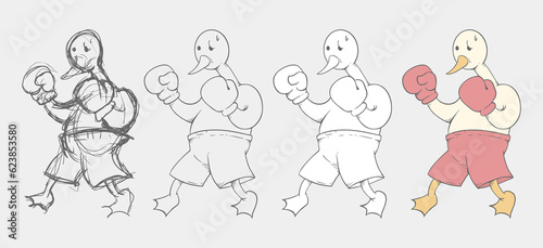 Boxing goose draw