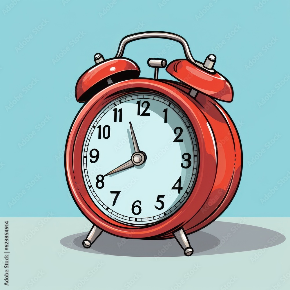 Illustration of an Alarm clock Illustration of an Alarm clock