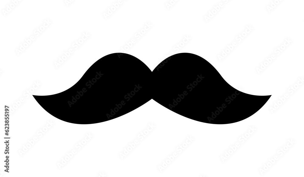 Mustache illustration, icon. Vector moustache. Mustache illustration, icon. Vector moustache.