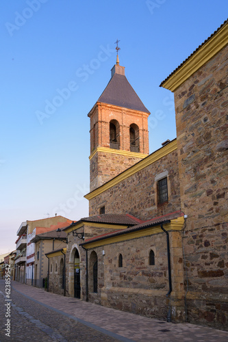 Obraz na płótnie Along the Camino de Santiago in Hospital de Orbigo, Leon, Spain w salonie