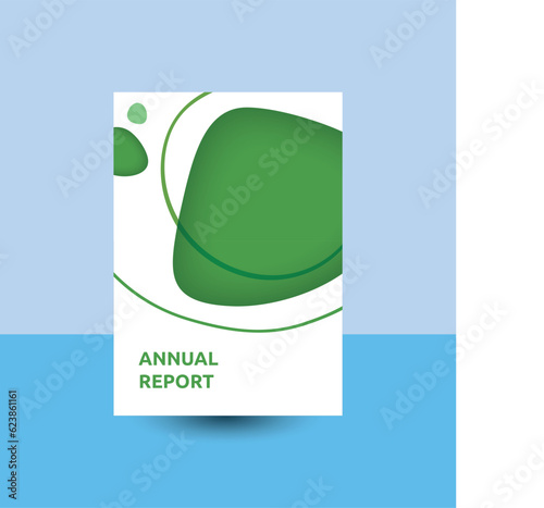 Annual business report cover template