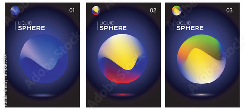 Gradient abstract cover design vector 