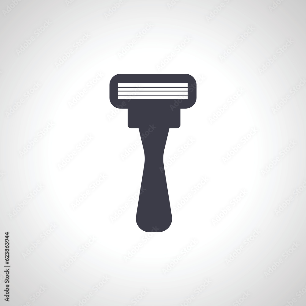 Razor blade shave icon. shaving razor icon. Razor blade shave icon. shaving razor icon.