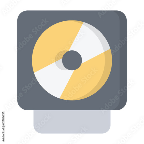 DVD Rom Flat Icon