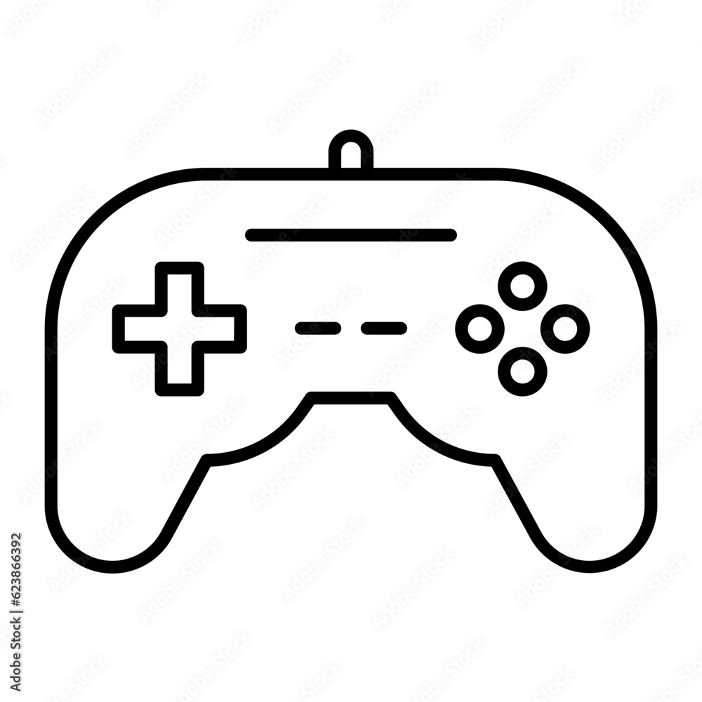 Game Remote Line Icon Game Remote Line Icon