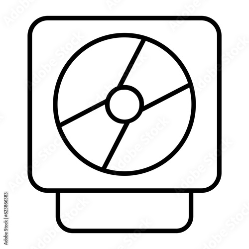 DVD Rom Line Icon