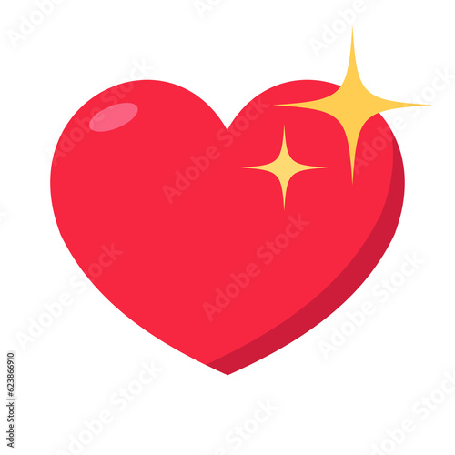 red heart vector icons illustration