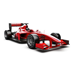 Ingelijste posters Formule 1 Rode raceauto in volle vaart  © Astanna Media