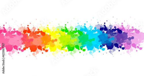 Multicolor splash watercolo...