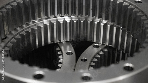 close up of a gears