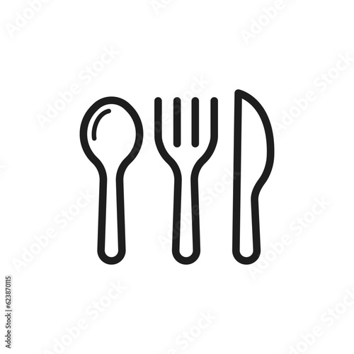 cutlery icon, restaurant icon
