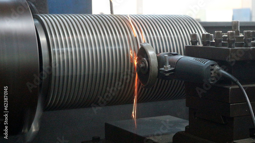 Grinding pipe