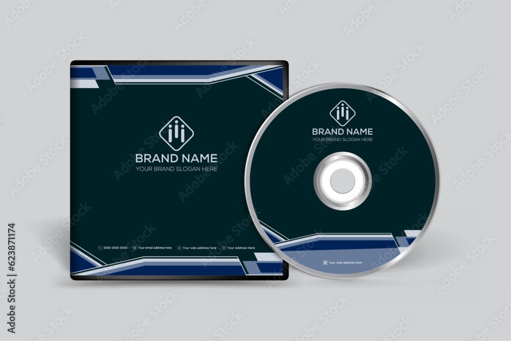 Corporate  black color CD cover design