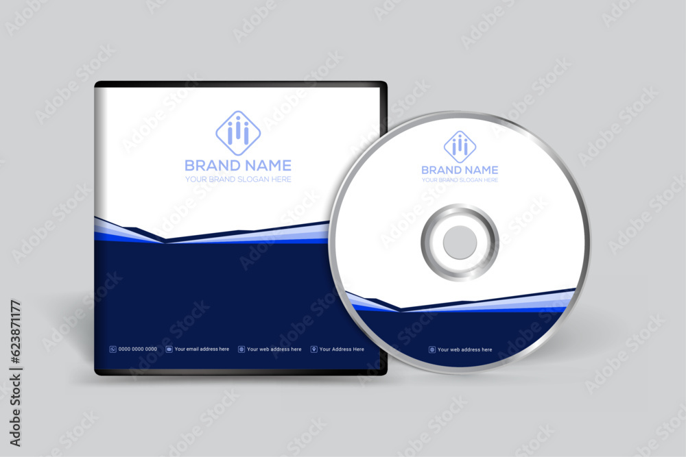 Blue  color CD cover design