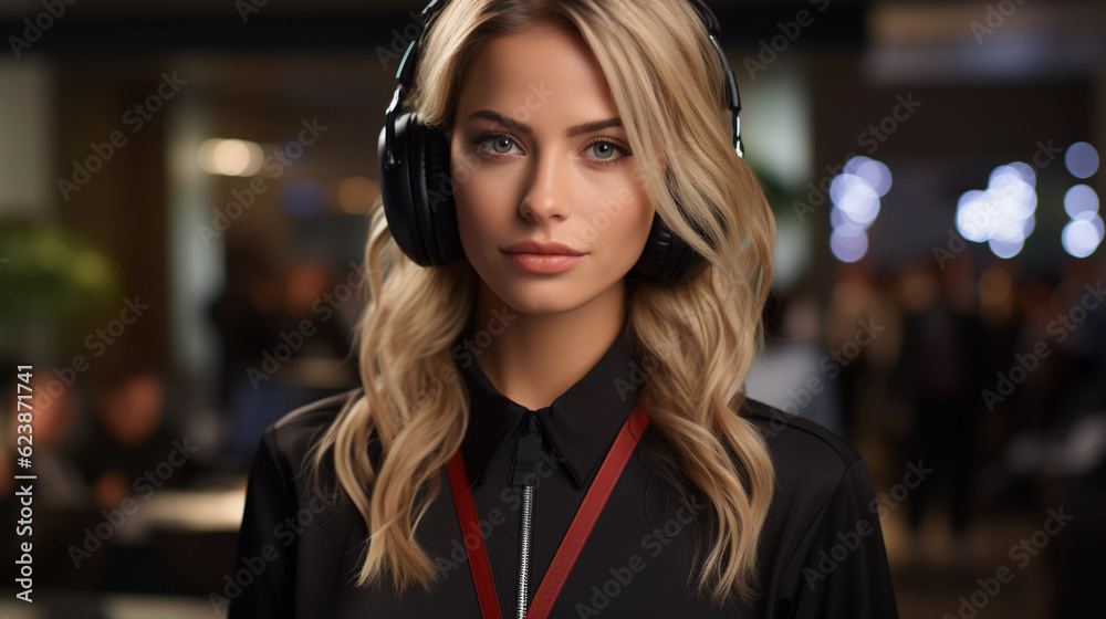 Connecting with Compassion: Woman Call Center Operator Resolving Queries, created with Generative AI Technology Connecting with Compassion: Woman Call Center Operator Resolving Queries, created with Generative AI Technology