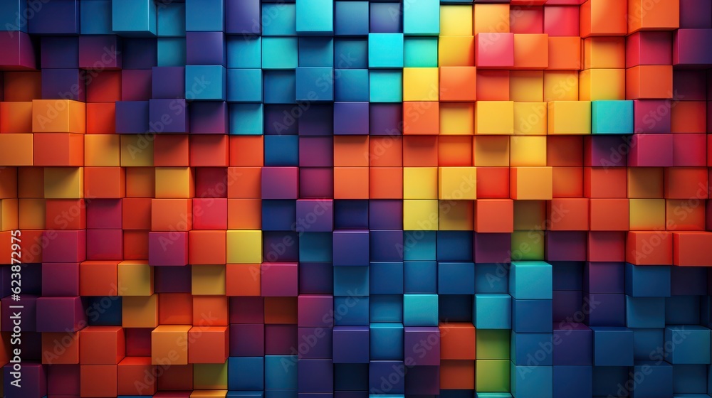 Abstract  multicolored mosaic