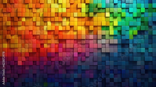 Abstract  multicolored mosaic