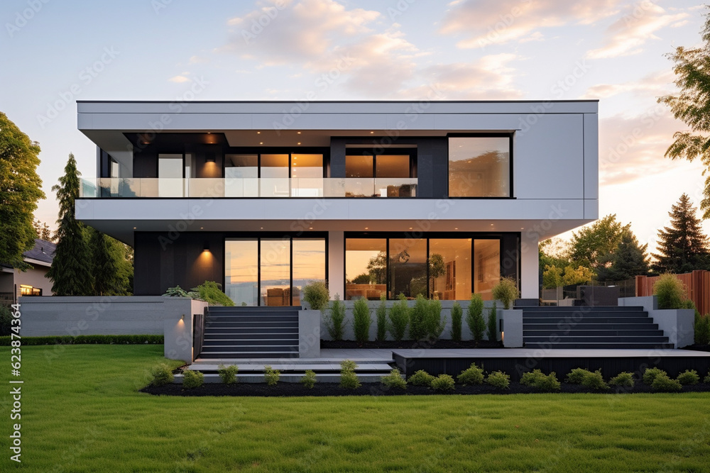 Luxurious Modern Dream Home Showcasing Sleek Minimalist Architecture and Breathtaking Landscape in High-Quality Architectural Photography Luxurious Modern Dream Home Showcasing Sleek Minimalist Architecture and Breathtaking Landscape in High-Quality Architectural Photography