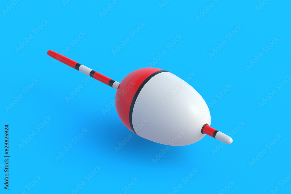 Fishing float. Accessories for hobby and leisure. 3d render Fishing float. Accessories for hobby and leisure. 3d render