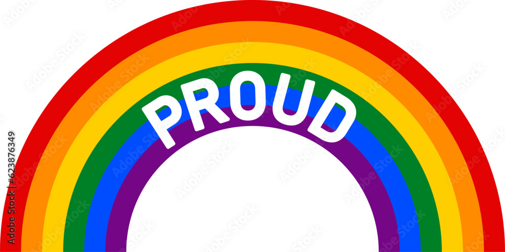 Fototapeta premium 虹 （PROUD） / LGBT / LGBTQ 