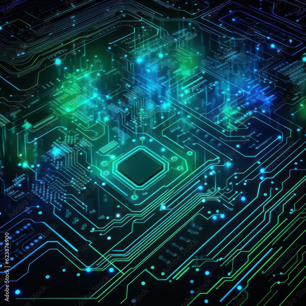 Abstract futuristic circuit board and mesh line Abstract futuristic circuit board and mesh line
