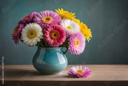 bouquet of flowers in vase generated Ai technology  © Ahmad