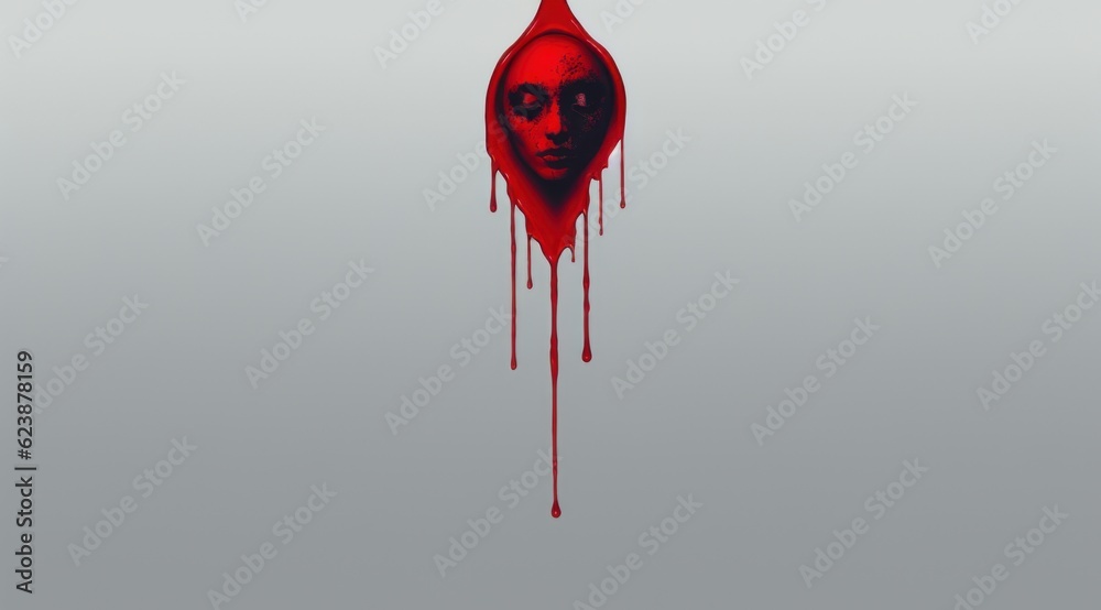 red blood drops - obrazy, fototapety, plakaty 