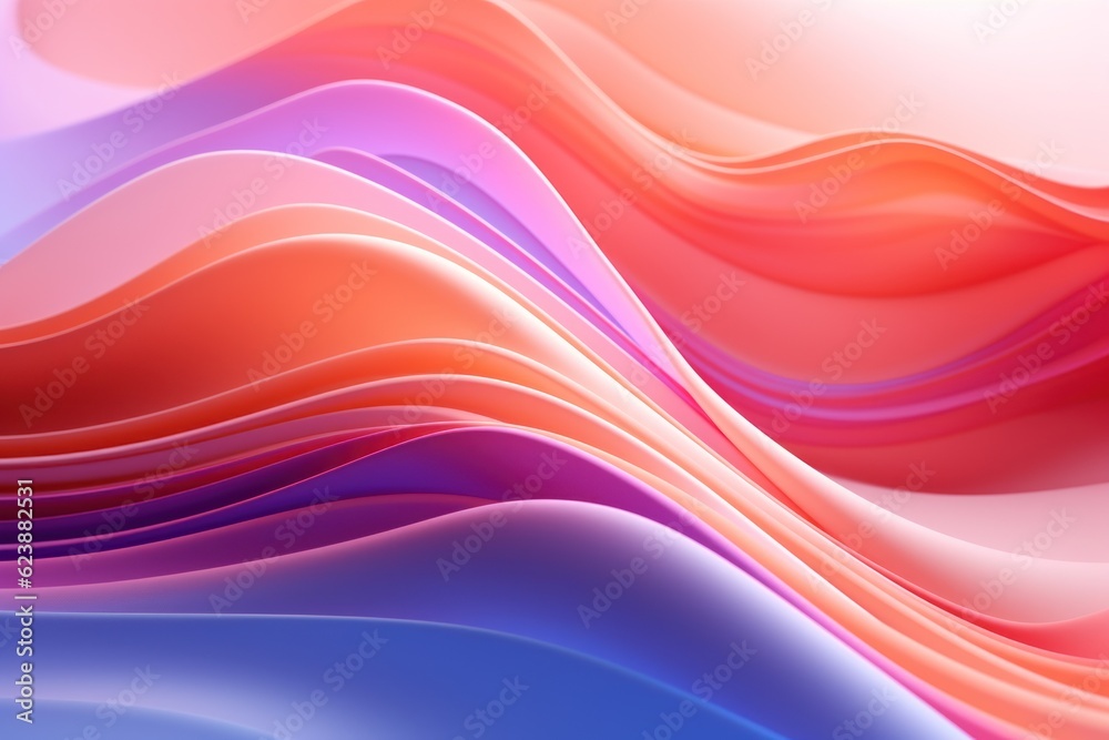 Background from abstract pastel waves. AI generated Background from abstract pastel waves. AI generated