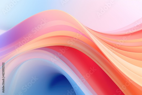 Background from abstract pastel waves. AI generated