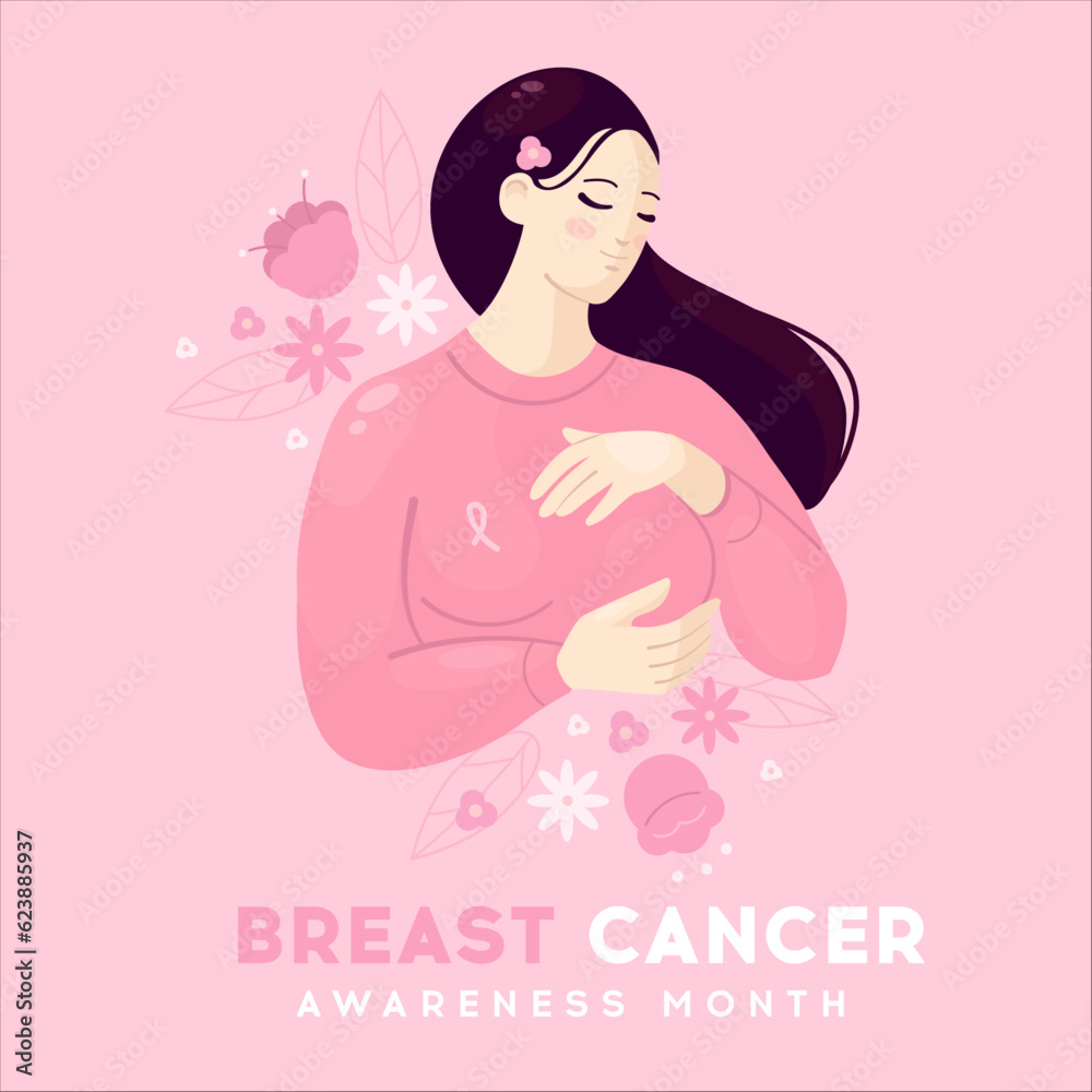 Breast cancer awareness month banner Breast cancer awareness month banner